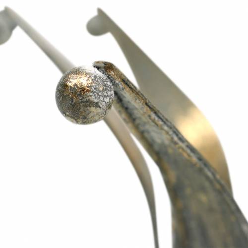 Floristik24 Crown metal gyldent antik look Ø13,5/17,5 cm sæt med 2