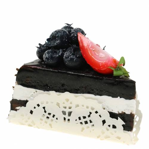 Floristik24 Kagestykke chokolade kunstig 10 cm