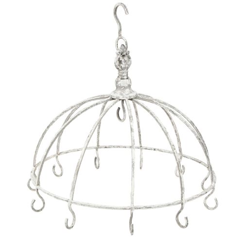 Artikel Køkken Krone Køkkenbøjle Metal Hvid Shabby Chic Ø31,5cm