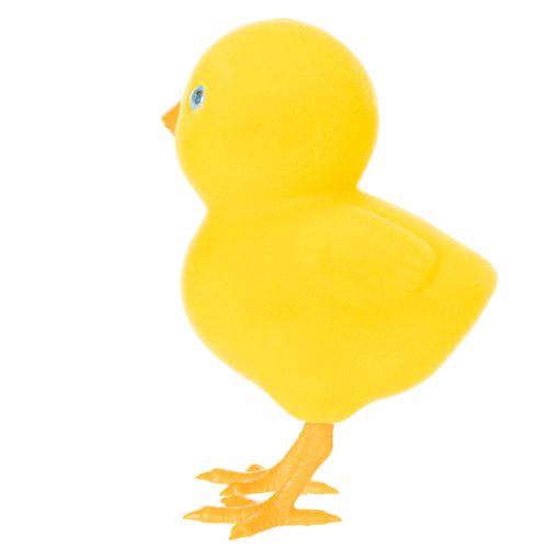 Artikel Kyllingedekoration til påske, borddekoration, genanvendelig stuedekoration, 16 cm, 2 stk.