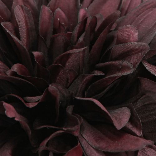 Artikel Kunstig dahlia med store blomster i bordeaux L58cm
