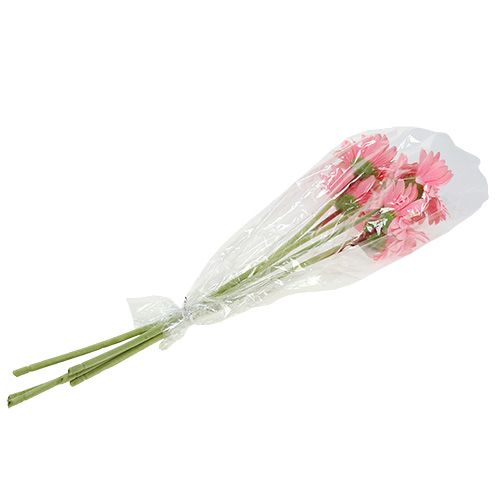 Floristik24 Kunstig gerbera pink Ø10cm L53cm 6stk