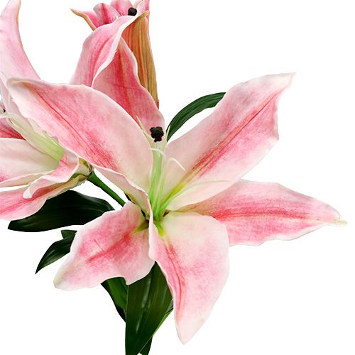 Floristik24 Kunstig Lily Pink Real Touch 100cm