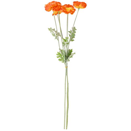 Artikel Kunstige Valmuer Sommerblomster Orange Ø7cm L78cm 3stk
