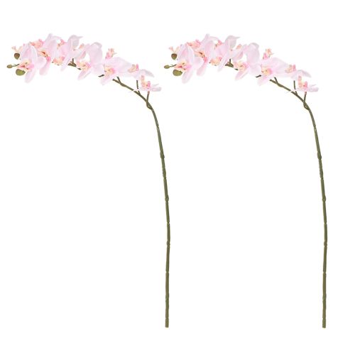 Artikel Kunstige Orkideer Lys Pink Kunstige Blomster Real Touch 58cm 2stk