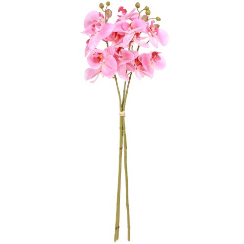 Artikel Kunstige Orkideer Lyserøde Kunstige Blomster Ligesom Ægte 56cm 3 Stk