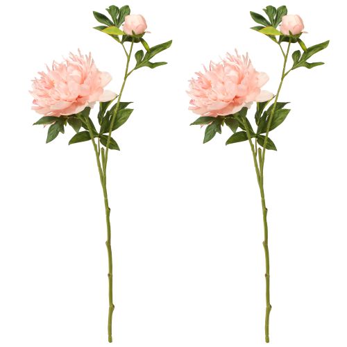 Artikel Kunstige Pæoner Pink Paeonia Laks L60cm 2stk