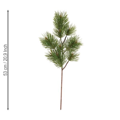 Artikel Kunstige fyrretræsgrene julegrene grønne 53 cm 3 stk.