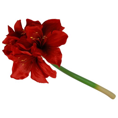 Floristik24 Kunstig Amaryllis Juleblomster Røde Kunstige Blomster L40cm
