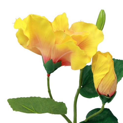 Artikel Kunstige Blomster Hibiscus Gul 62cm