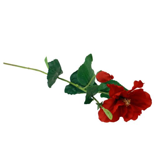 Artikel Kunstige blomster Hibiscus Rød 62cm
