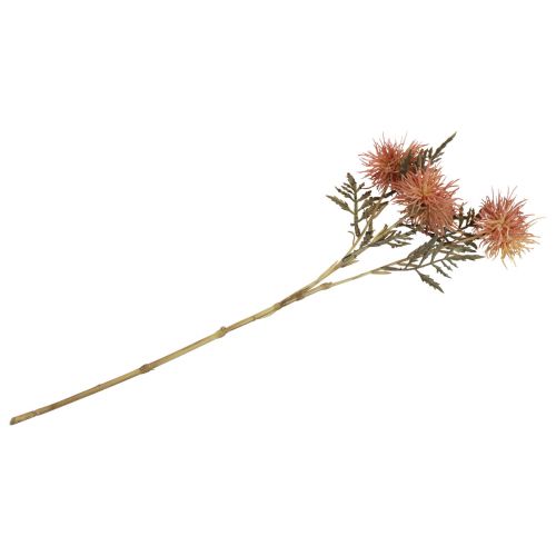 Artikel Kunstig knapweed kunstige blomster efterår 3 blomster rød 48cm