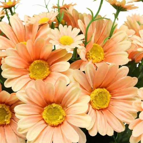 Artikel Kunstige tusindfryd kunstig blomsterbuket Orange Fersken 44cm