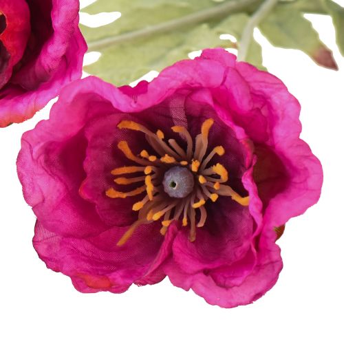 Floristik24 Kunstige valmuer dekorative silke blomster pink 70cm