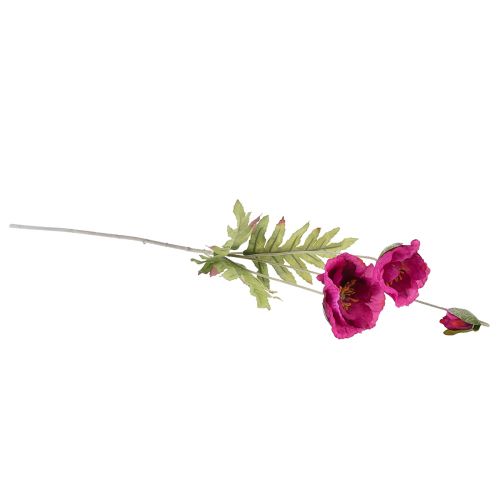 Floristik24 Kunstige valmuer dekorative silke blomster pink 70cm
