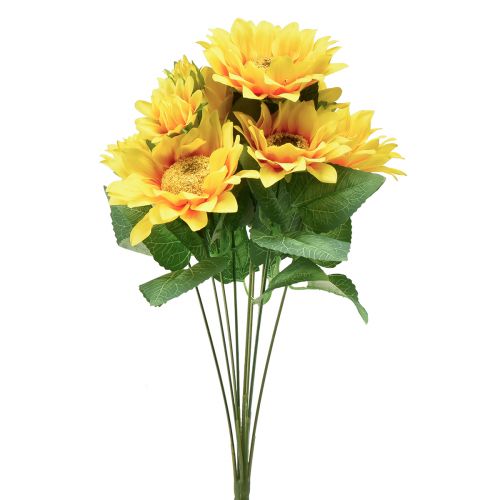 Artikel Kunstig solsikkebuket Pick Yellow 45cm