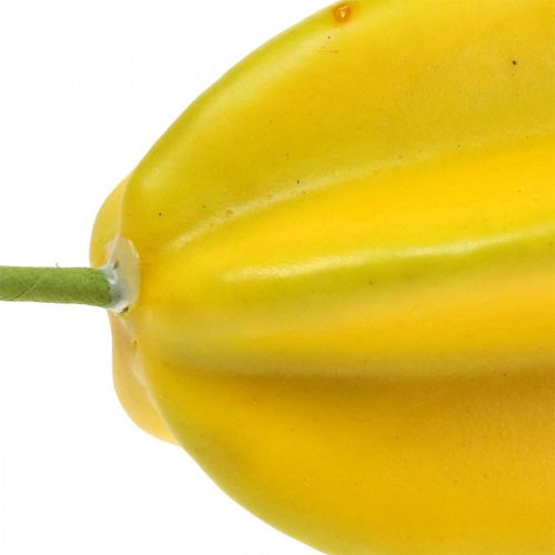 Floristik24 Kunstig stjernefrugt deco frugt kunstig frugt Ø7,5cm 10,5cm