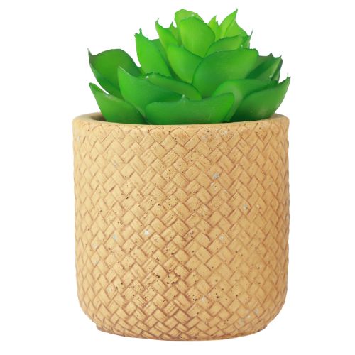 Artikel Kunstige sukkulenter i potte Kunstige planter Assorteret 10cm 3stk