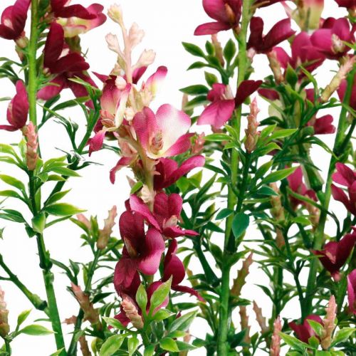 Floristik24 Kunstig engblomst staude pink silkeblomster kunstige blomster 4 stk.