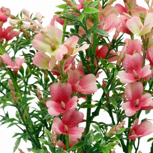 Floristik24 Kunstige engblomster lyserøde silkeblomster kunstige blomster 4 stk