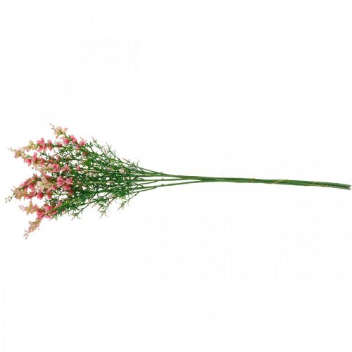 Floristik24 Kunstige engblomster lyserøde silkeblomster kunstige blomster 4 stk