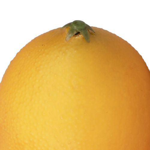 Floristik24 Kunstige citron dekorative maddukker appelsin 8,5 cm