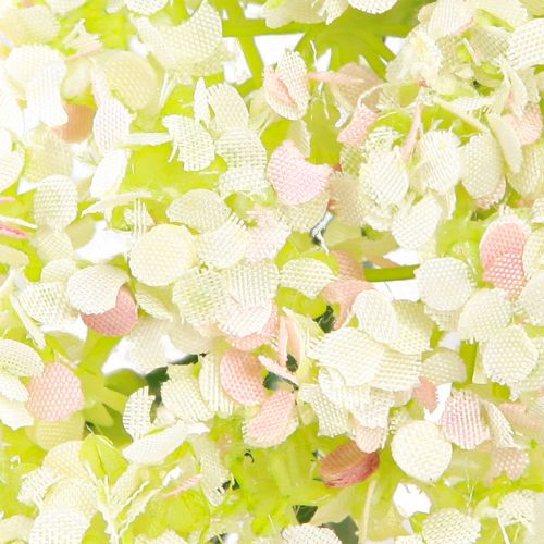 Floristik24 Kunstig blomsterkrans mini borddekoration hvid pink Ø12cm 6 stk