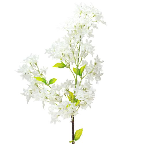 Floristik24 Kunstig lilla gren Hvide blomster L95cm