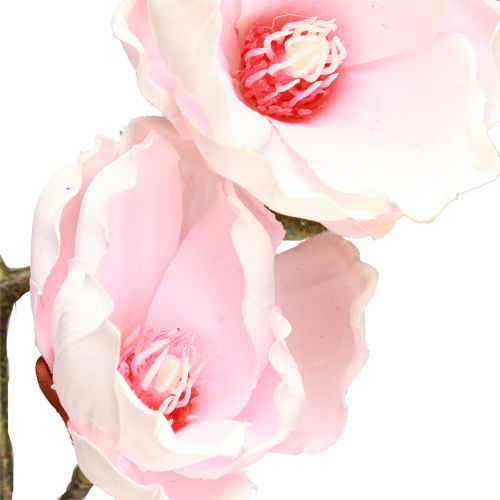 Artikel Kunstig Magnolia-gren Pink Blomster Ø8cm L100cm