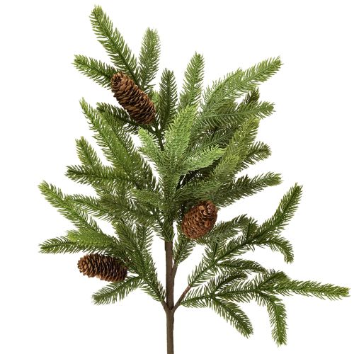 Kunstig grangren med rigtige kogler julegren 78 cm