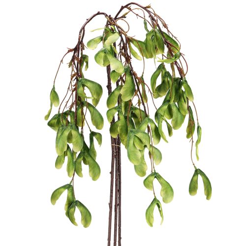 Kunstig gren af ahornfrugter gulgrøn 100 cm 3 stk.