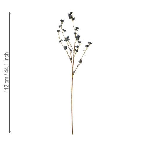 Artikel Kunstig gren med blåbær 110 cm