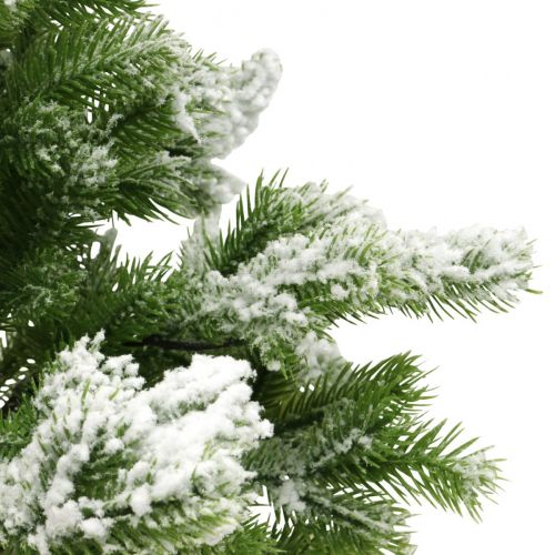 Floristik24 Kunstigt mini juletræ i en sæk Snowy Ø32cm H55cm