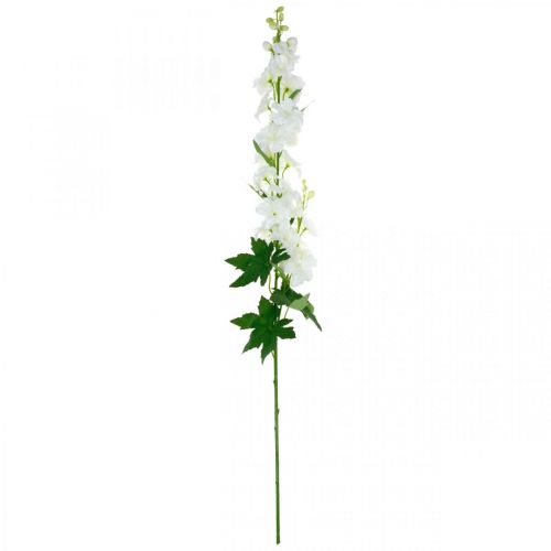 Floristik24 Kunstig delphinium hvid delphinium kunstig blomst silke blomster 98cm