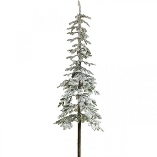 Kunstigt juletræ slim sneet vinterdekoration H180cm