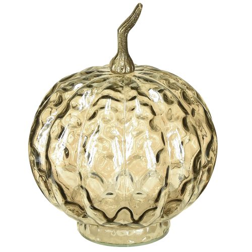 Floristik24 Græskardekoration glas glas græskar borddekoration efterår Ø14cm H19cm