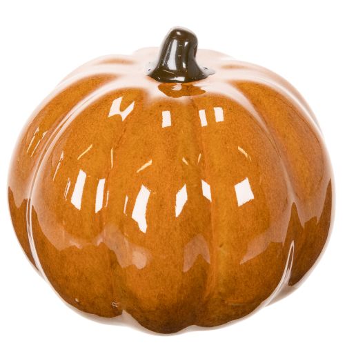 Keramisk græskar LED Halloween dekoration lille 10 cm | Floristik24.dk