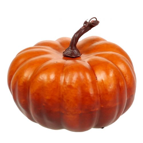 Græskar kunstig orange 18 cm