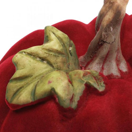 Floristik24 Deco græskarrød borddekoration efterår polyresin 10,5×9cm 2stk