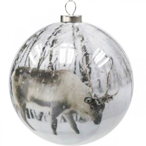 Floristik24 Julekugler, juletræskugle motiv rådyr Ø8cm 3stk