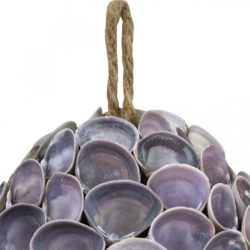 Artikel Skalkugle Maritim dekoration med skaller Dekokugle violet Ø12cm