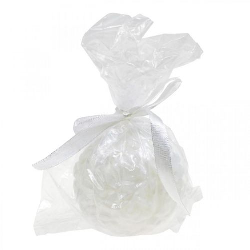 Artikel Kuglelys roser runde lys hvid lys dekoration Ø7cm