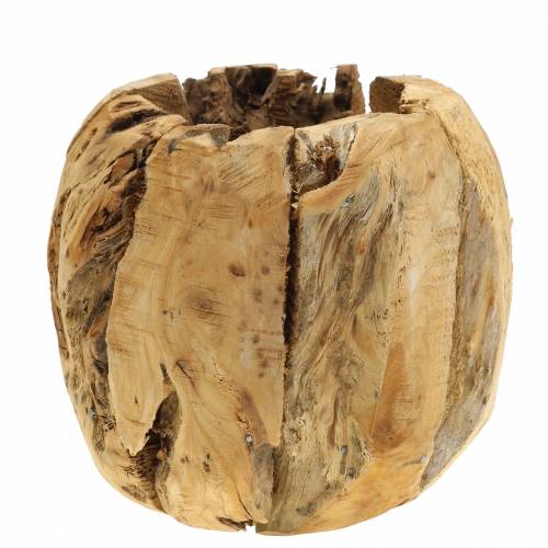 Floristik24 Skål pot rod træ kamfer Ø20cm H17cm