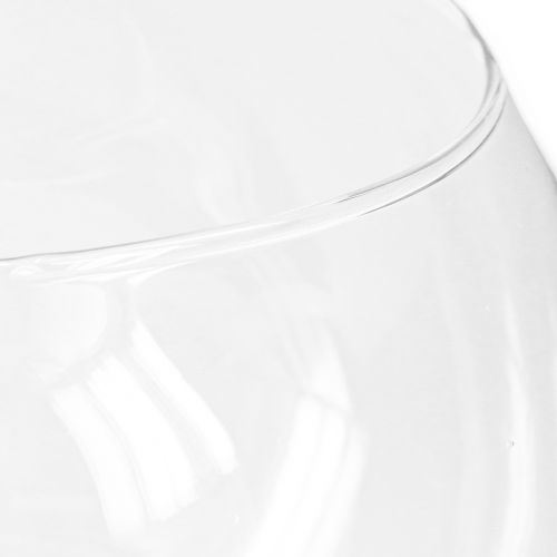 Artikel Kuglevase Glasvase Klar rundbordsvase Blomstervase Ø15,5cm H12,5cm