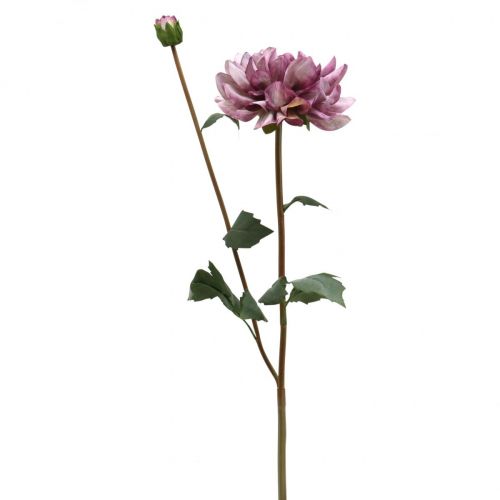 Floristik24 Kunstig blomst Dahlia Lilla silkeblomst og knop H57cm