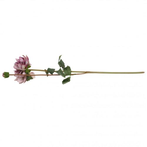 Artikel Kunstig blomst Dahlia Lilla silkeblomst og knop H57cm