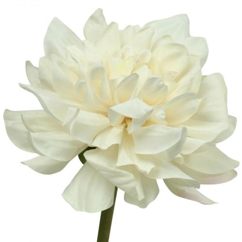 Artikel Kunstig blomst Dahlia Hvid Kunstig blomst med knop H57cm