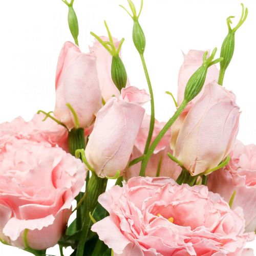 Floristik24 Kunstige blomster Lisianthus lyserøde kunstige silkeblomster 50cm 5 stk.