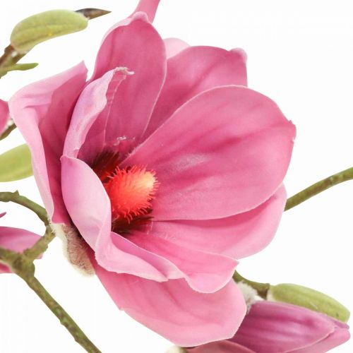 Kunstig blomst magnolia gren, magnolia pink pink 92cm