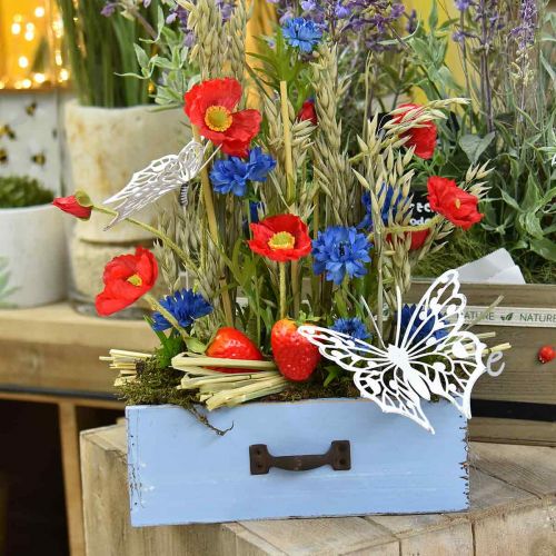 Floristik24 Kunstig valmuerød blomst med 4 valmueblomster H60cm